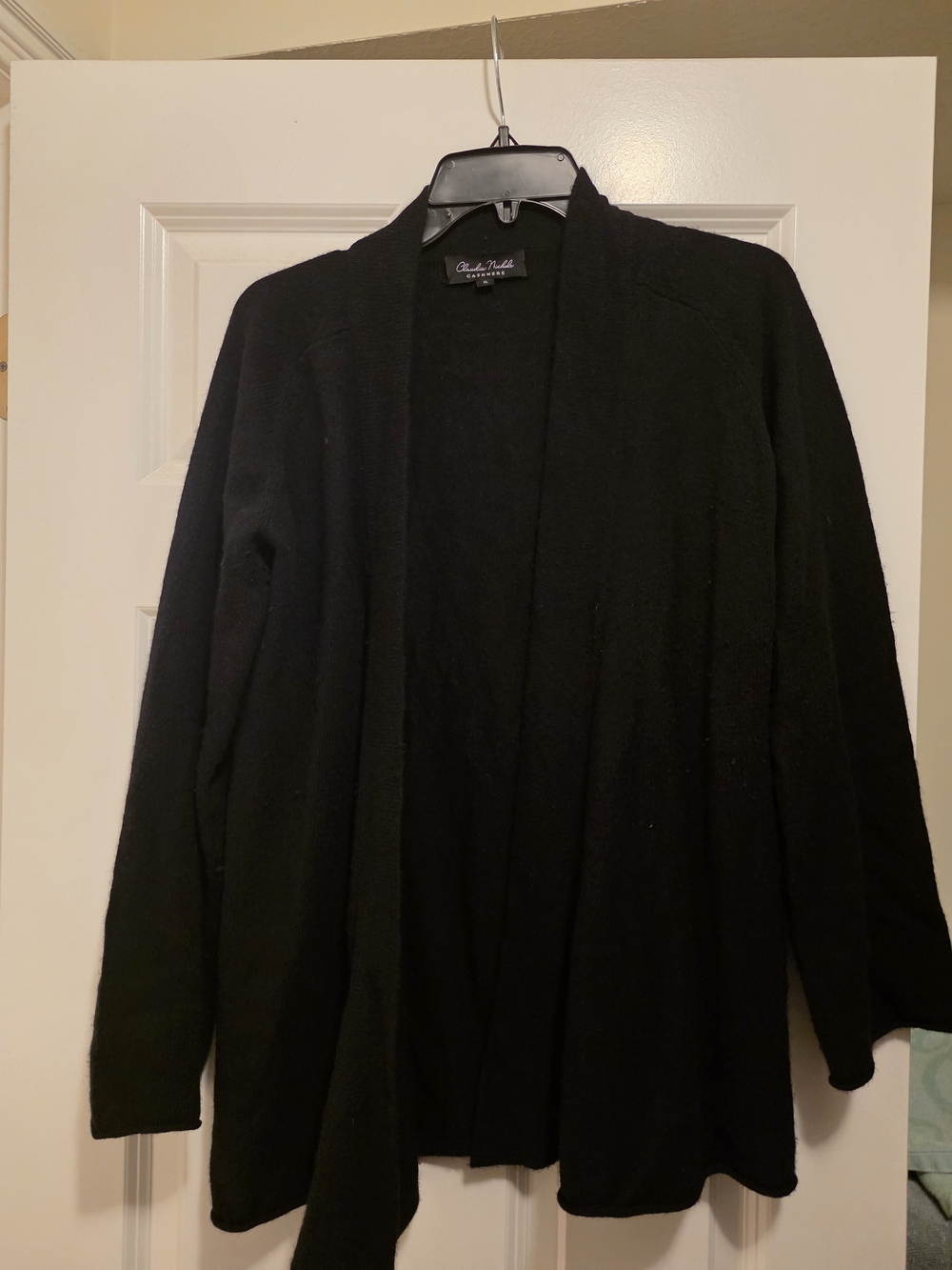 Claudia NICHOLE Black Open-Front Cardigan